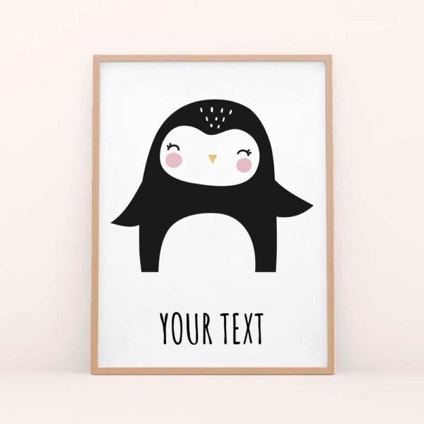 nursery poster penguin