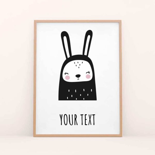 nursery poster rabbit