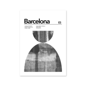 Barcelona Abstract Poster Mapiful