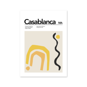 Casablanca Abstract Poster Mapiful
