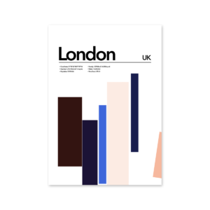 London Abstract Poster Mapiful