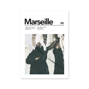 Marseille Abstract Poster Mapiful